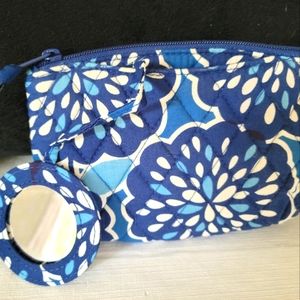 Cosmetic bag with mirror